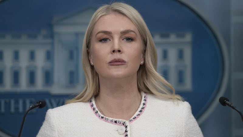 White House Press Secretary Karoline Leavitt speaks at the White House press briefing room in Washington DC, United States, on October 23, 2025.