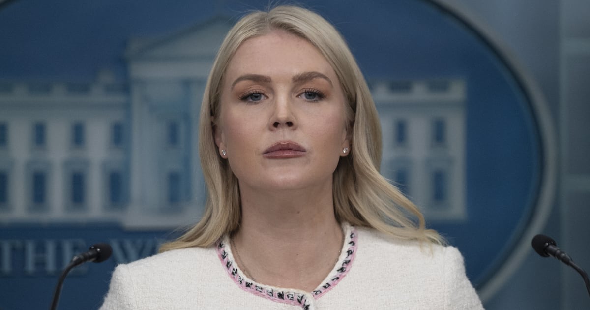 Leavitt rastet aus, als Trumps immer kürzer werdender Terminkalender ...