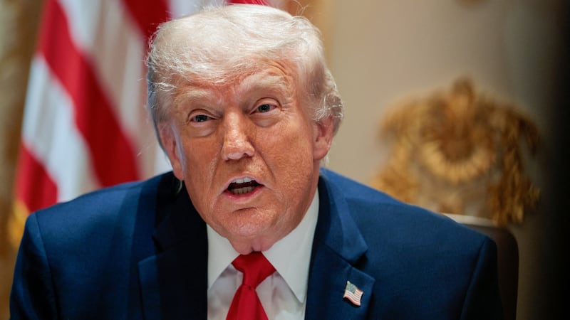 U.S. President Donald Trump speaks