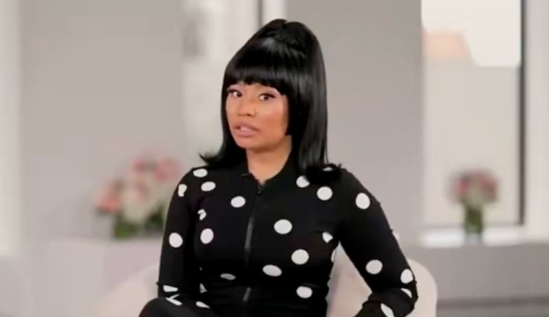 Nicki Minaj appeals to young people to vote GOP on Lara Trump's Fox News show.