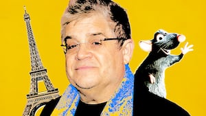 Patton Oswalt and Remy in "Ratatouille"