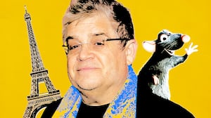 Patton Oswalt and Remy in "Ratatouille"