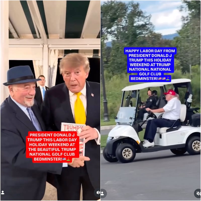 Images of Donald Trump taken by MAGA influencer Michael Solakiewicz.