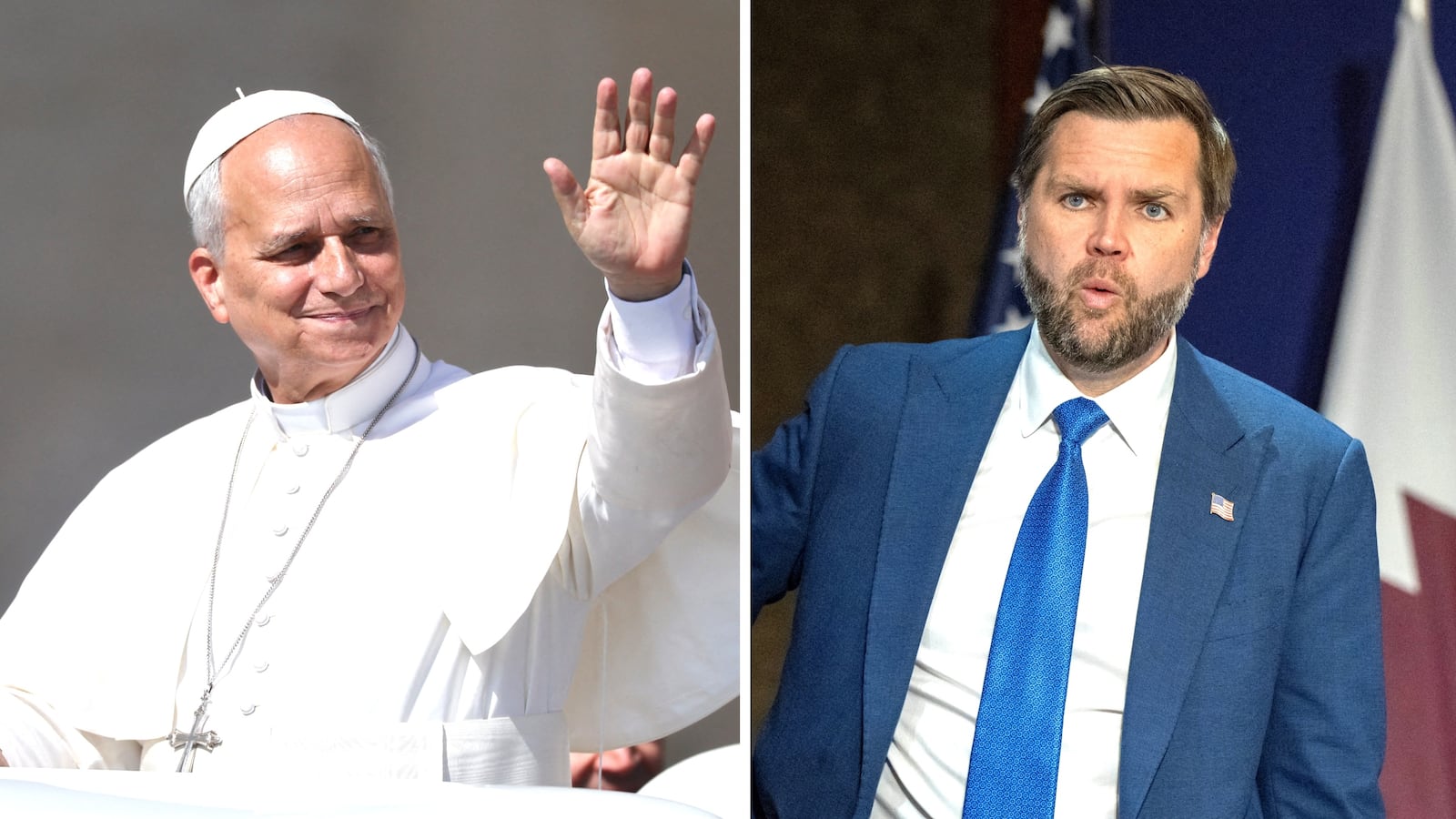 Pope Leo and JD Vance