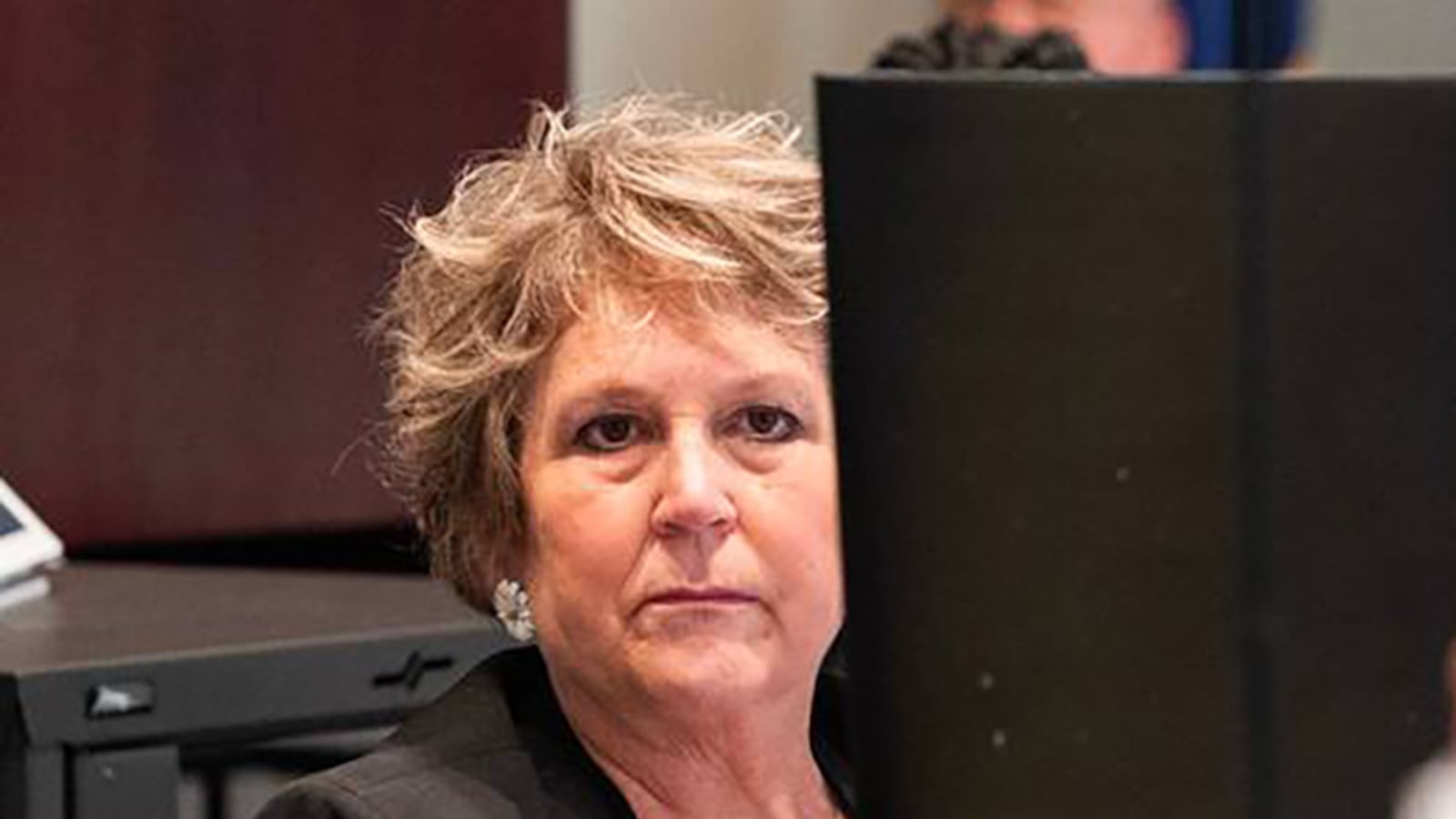Colleton County Clerk of Court Rebecca Hill during Alex Murdaugh trial.