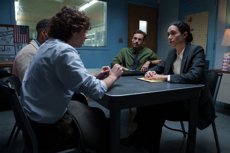 Scoot McNairy and Emmy Rossum in Furious.