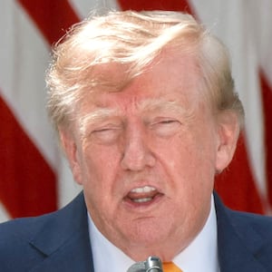 U.S. President Donald Trump speaks as he hosts a back-to-school-themed event to highlight his administration's education policies, in the Rose Garden at the White House in Washington, D.C., U.S., August 24, 2026.