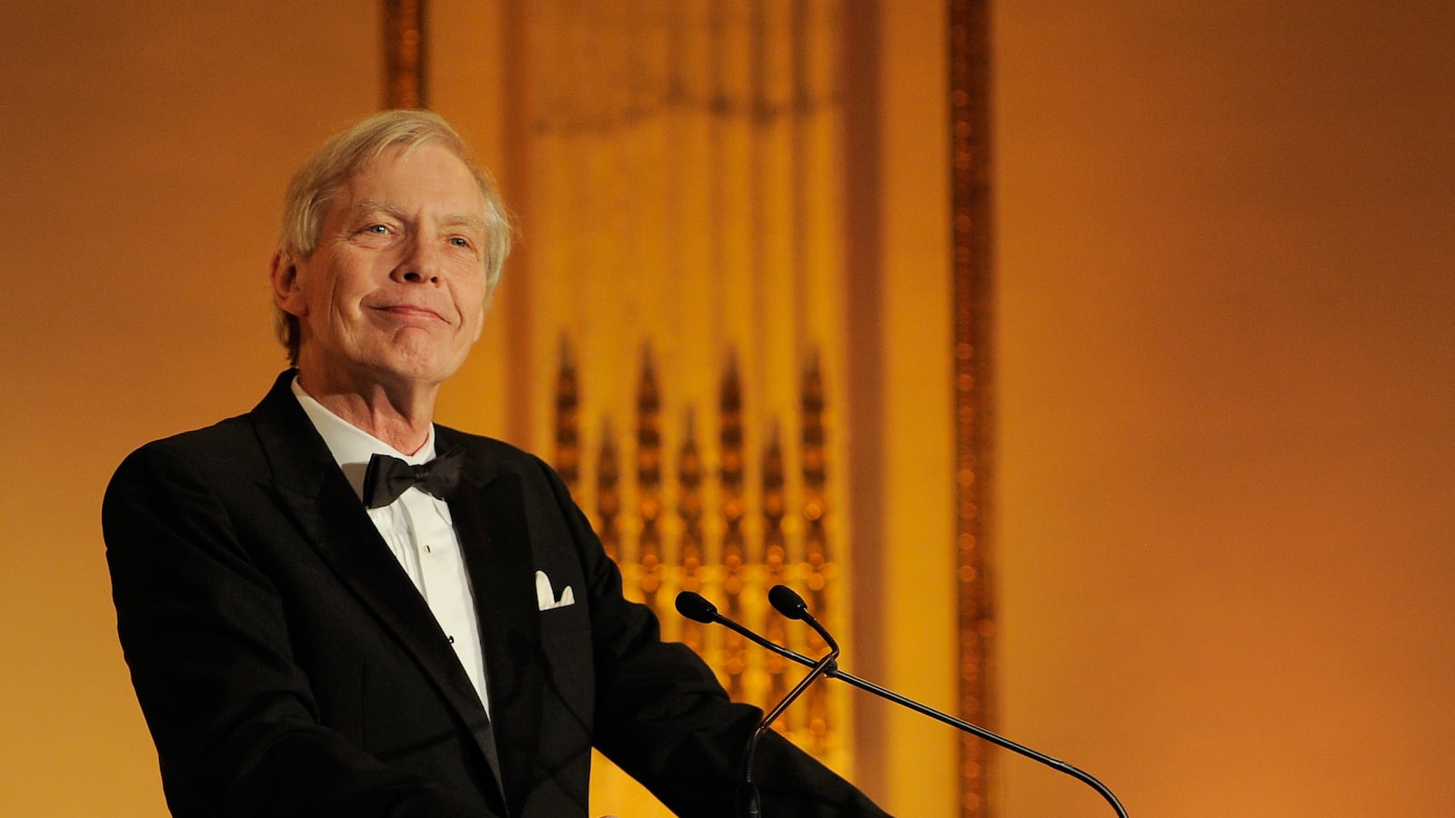 Bob Edwards speaks at the AFTRA Foundation's 2012 AFTRA Media and Entertainment Excellence Awards in 2012