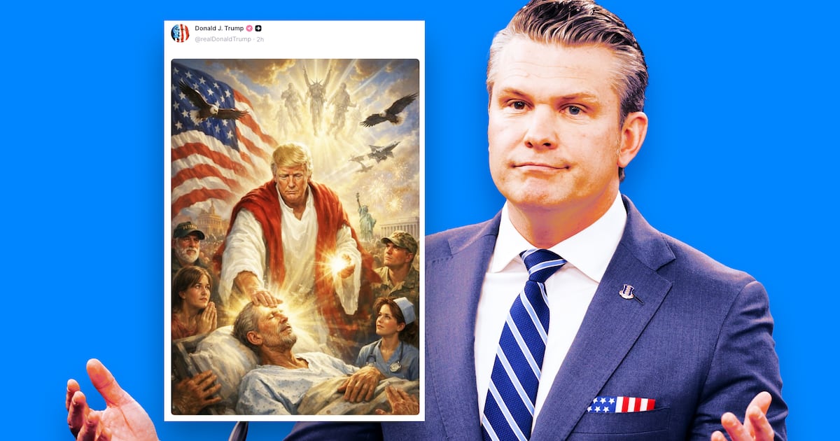 Pentagon Pete Doubles Down on Portraying Trump as Jesus