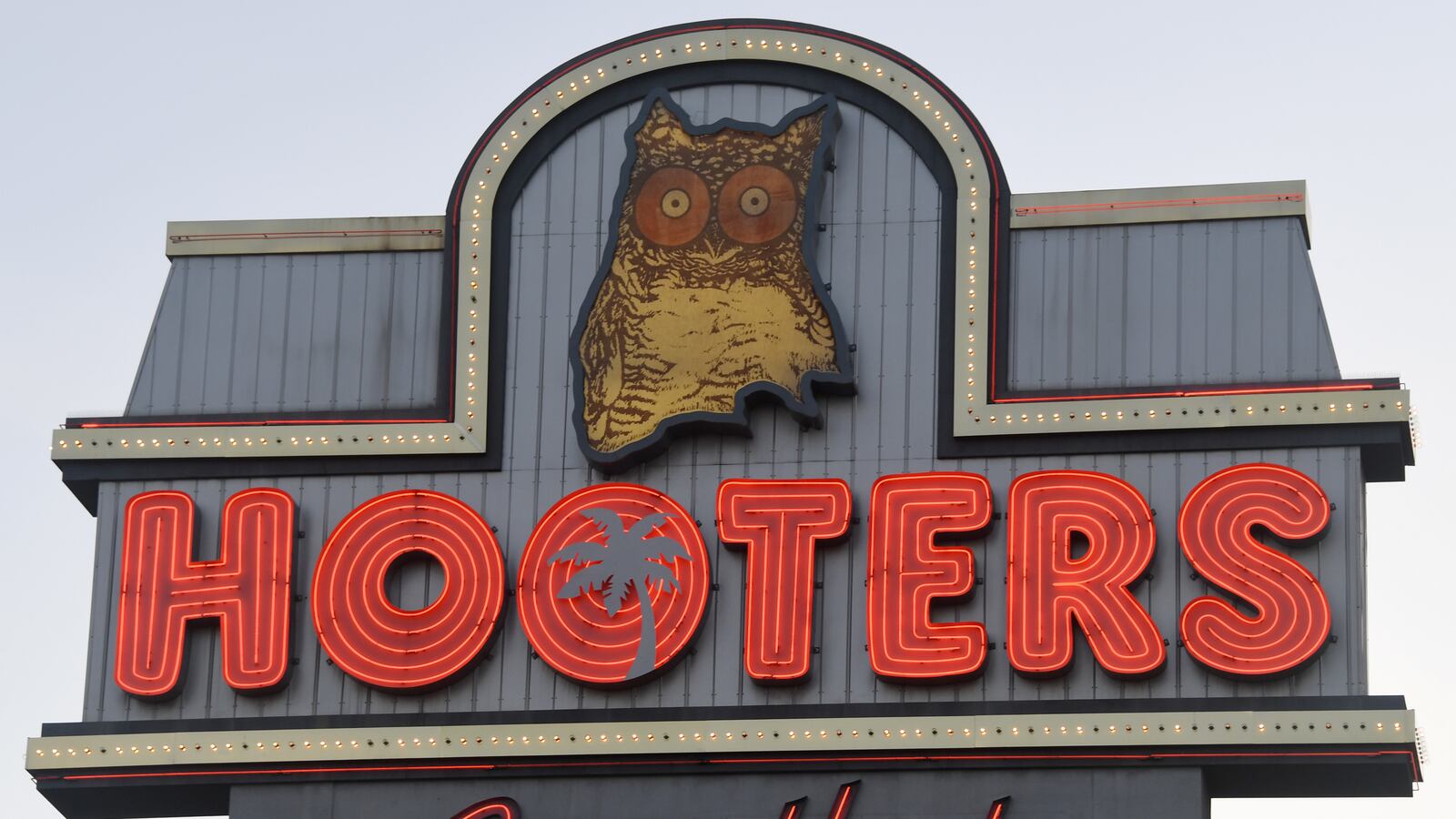 The marquee at the Hooters Casino Hotel in Las Vegas