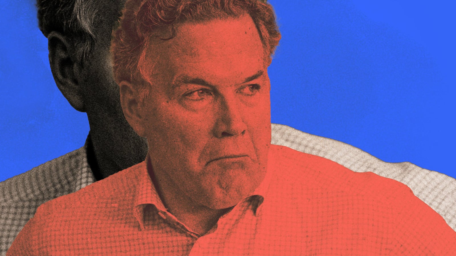 A photo illustration of Dave McCormick