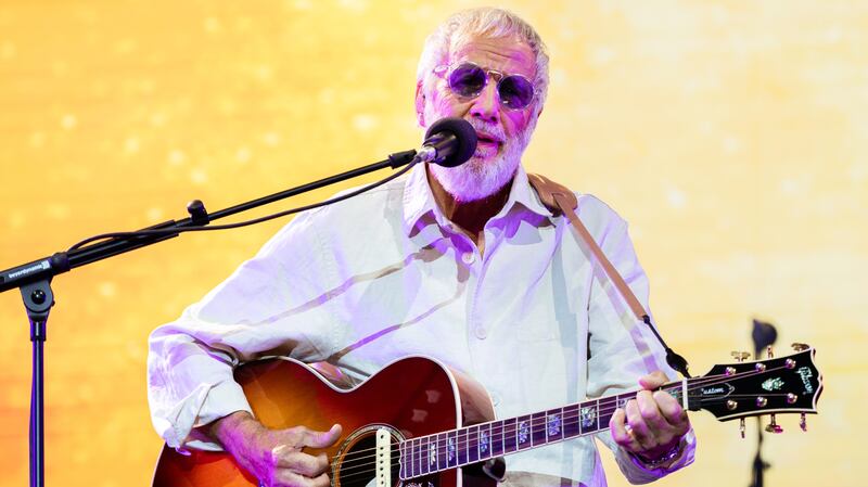 MARBELLA, SPAIN - JUNE 21: Yusuf - Cat Stevens performs on stage during Starlite Occident 2023 at Cantera de Nagüeles on June 21, 2023 in Marbella, Spain.