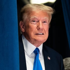 Washington, DC - September 15 :  Former President Donald Trump walks out to speak at the Concerned Women for America Summit held at the Capitol Hilton on Friday, Sept 15, 2023, in Washington, DC. (Photo by Jabin Botsford/The Washington Post via Getty Images)