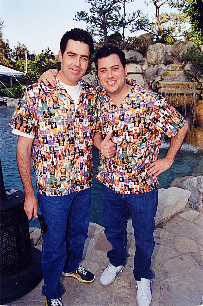 "The Man Show" hosts Adam Carolla and Jimmy Kimmel