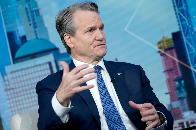 NEW YORK, NEW YORK - OCTOBER 28: Bank of America CEO Brian Moynihan attends "Mornings With Maria" at Fox Business Network Studios on October 28, 2025 in New York City. (Photo by John Lamparski/Getty Images)