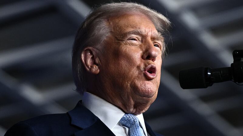 US President Donald Trump delivers remarks at McDonald's Impact Summit in Washington, DC on November 17, 2025.