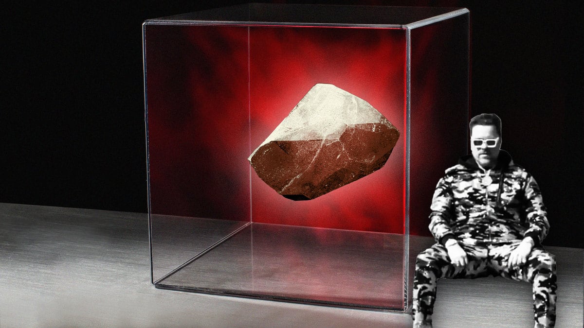 An illustration including a photo of The Enigma and Hex Founder Richard Heart.