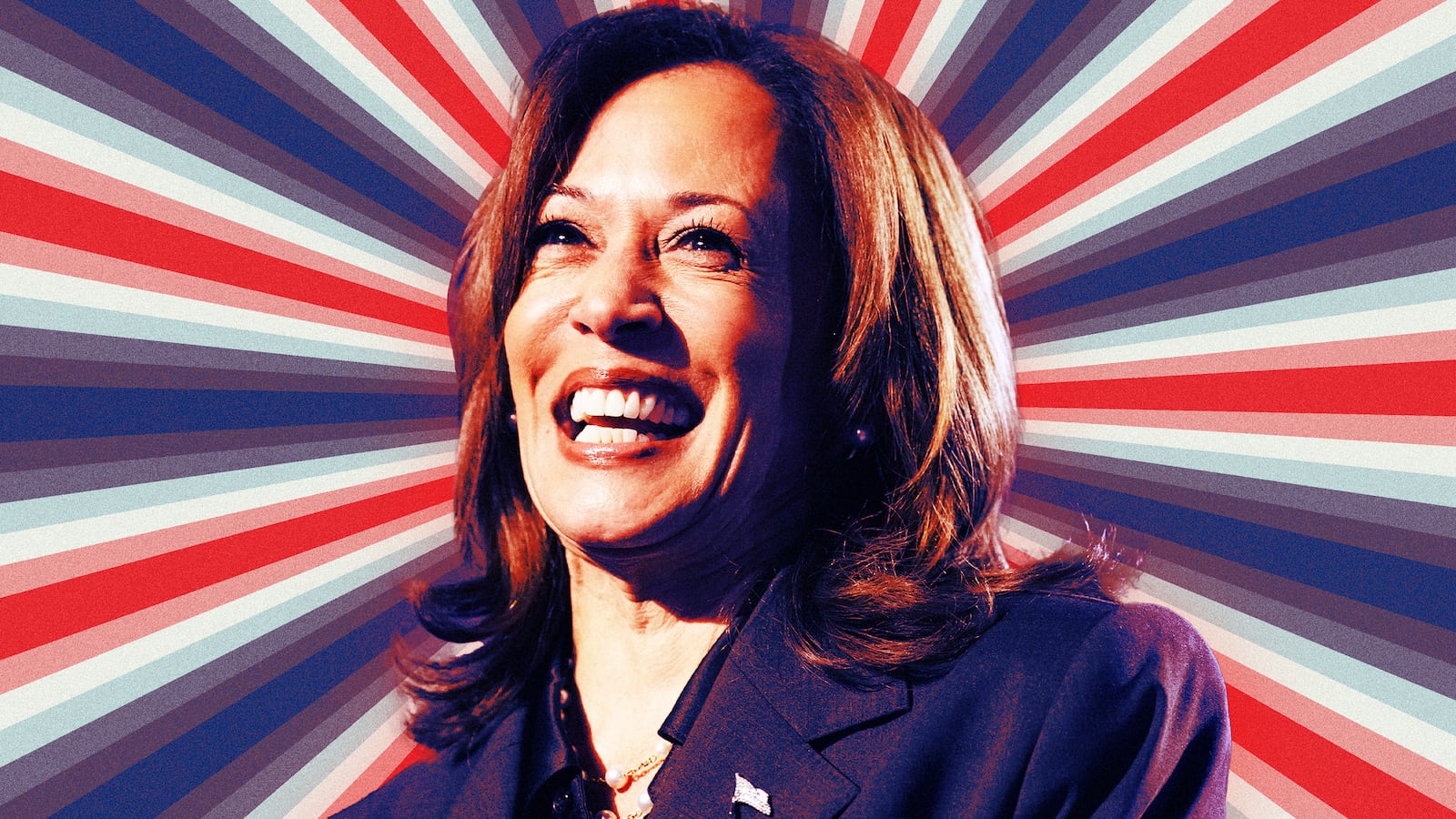 A photo illustration of Vice President Kamala Harris.