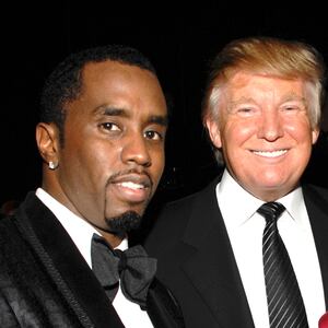 Sean Combs, Donald Trump, and Melania Trump attend GUCCI and MADONNA host A NIGHT TO BENEFIT RAISING MALAWI AND UNICEF at the United Nations on February 6, 2008 in New York City.
