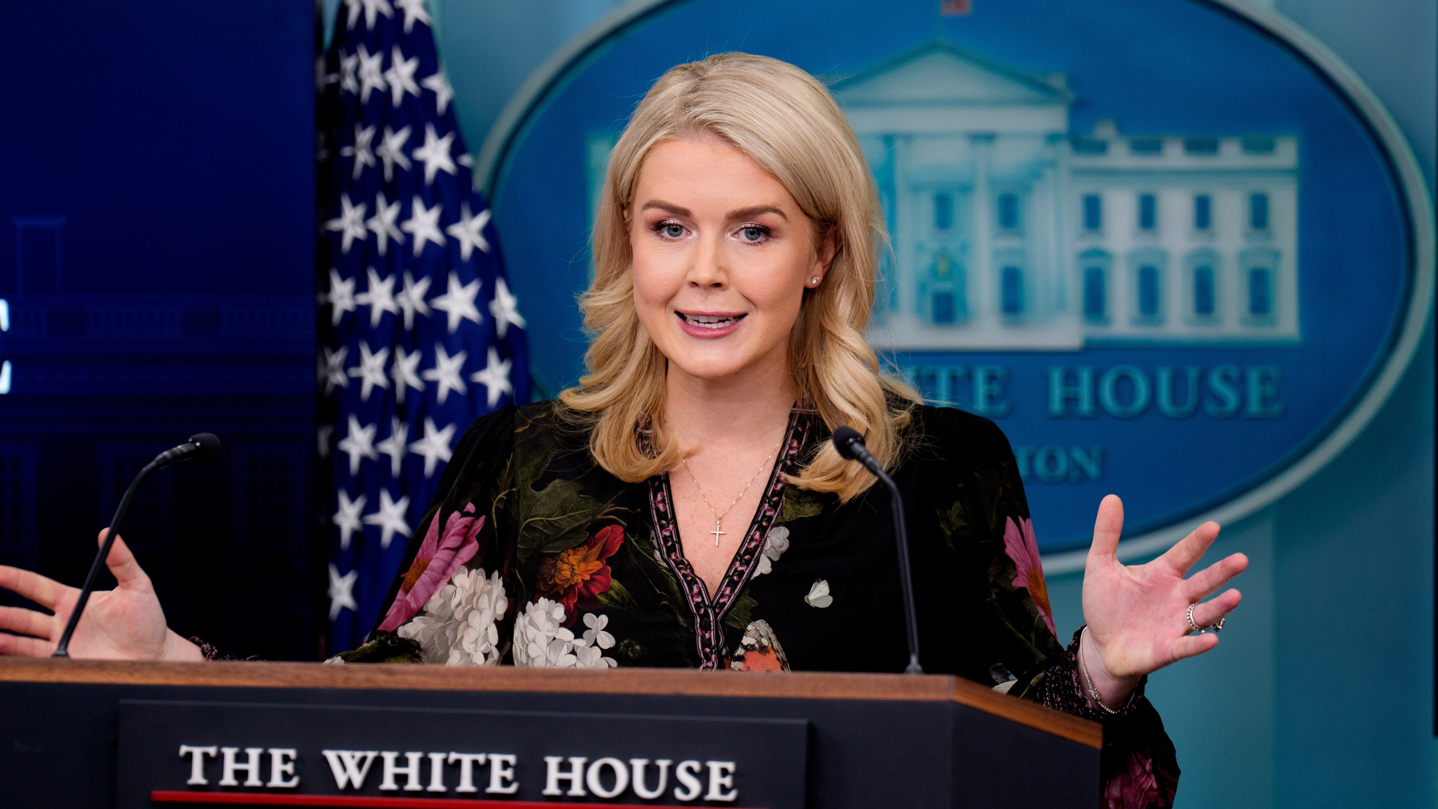 Karoline Leavitt Gushes Over Trump’s ‘Beautiful’ Name Idea for Stadium