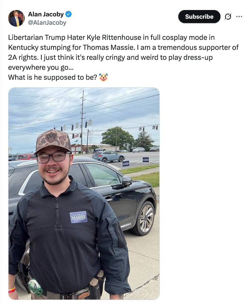 Another Trump supporter takes aim at Kyle Rittenhouse