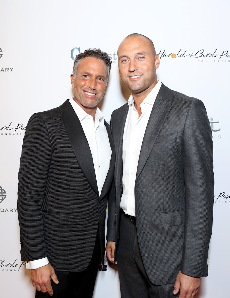 Philanthropist Philip Esformes and baseball player Derek Jeter