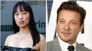 Yi Zhou and Jeremy Renner