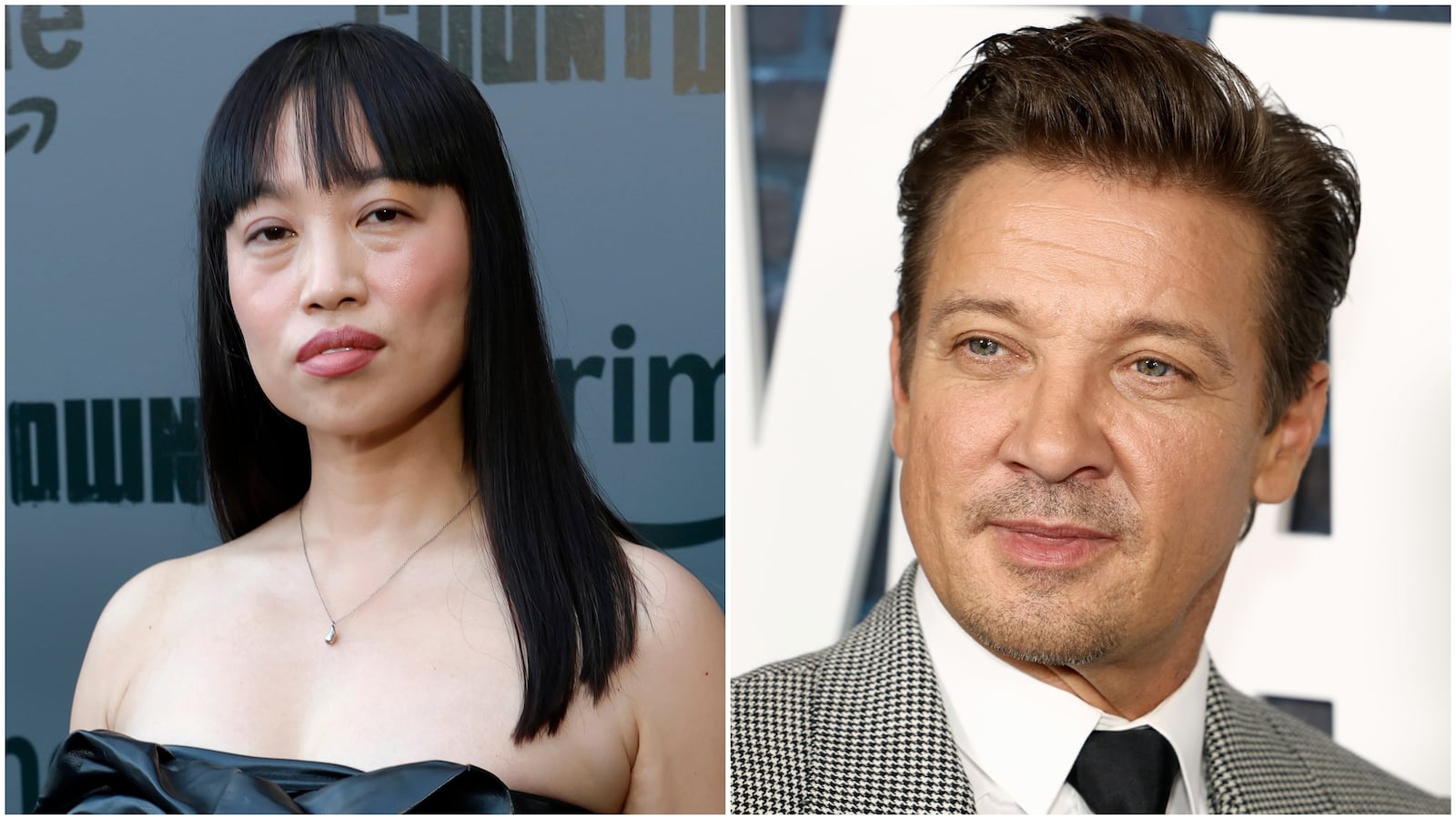 Yi Zhou and Jeremy Renner