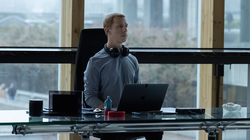 Jeremy Strong as Mark Zuckerberg.