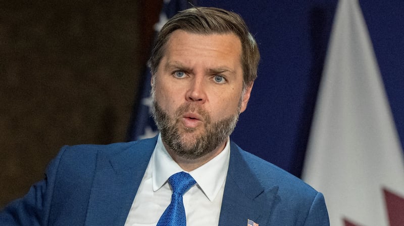 U.S. Vice-President JD Vance at the Lake Lucerne Summit at the Buergenstock resort in Obbuergen, near Lucerne, Switzerland, Sunday, June 21, 2026. URS FLUEELER/Pool via REUTERS