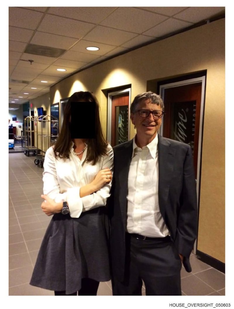 Bill Gates' picture in the Epstein Files.