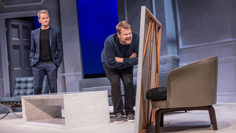 Neil Patrick Harris and James Corden in "Art"