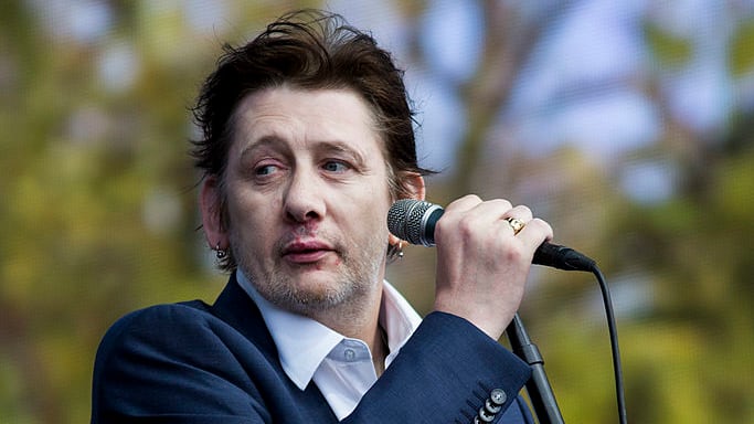 Shane MacGowan of The Pogues performs on stage at British Summer Time Festival at Hyde Park on July 5, 2014 in London, United Kingdom.