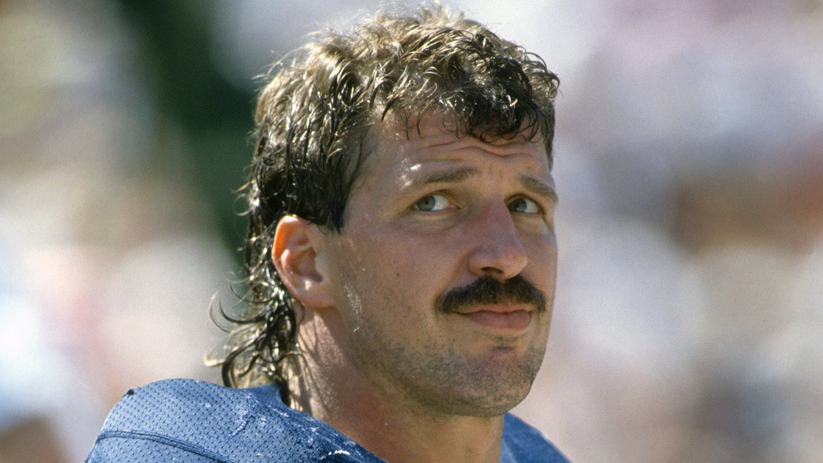SAN DIEGO, CA - CIRCA 1990: Billy Ray Smith #54 of the San Diego Chargers looks on during an NFL football game circa 1990 at Jack Murphy Stadium in San Diego, California. Smith played for the Chargers from 1983-92. (Photo by Focus on Sport/Getty Images)