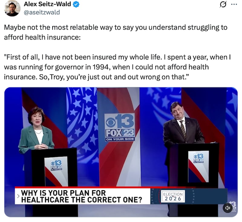 Alex Seitz-Wald comments on Susan Collins' remarks.