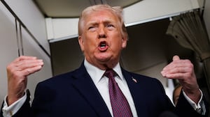 President Donald Trump claimed the U.S. would have to pay back trillions if the Supreme Court ruled against his widespread tariffs ahead of the looming decision.