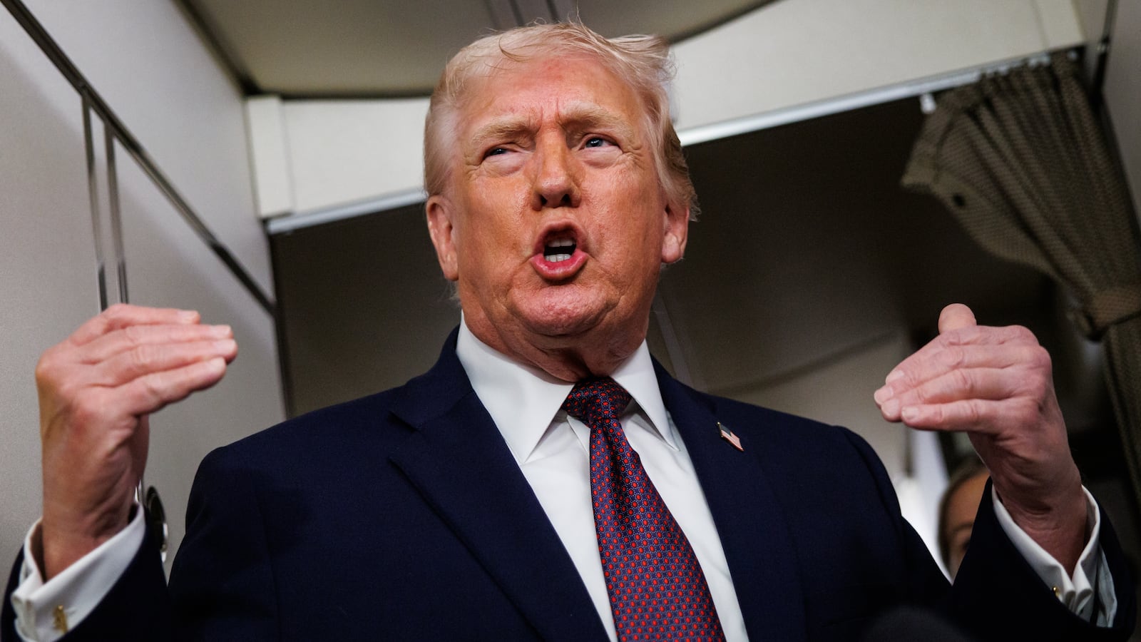 President Donald Trump claimed the U.S. would have to pay back trillions if the Supreme Court ruled against his widespread tariffs ahead of the looming decision.