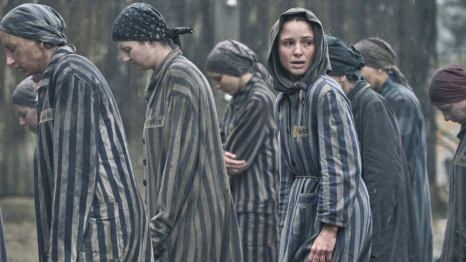 A photo including Anna Próchniak in The Tattooist of Auschwitz