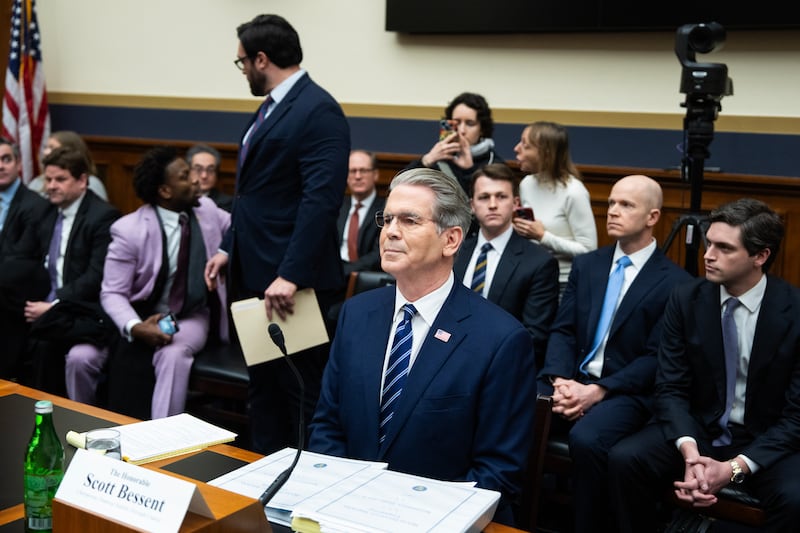Treasury Secretary Scott Bessent testified in front of the House Financial Services Committee on Wednesday.