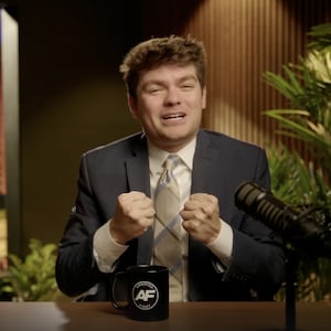 Nick Fuentes on his show