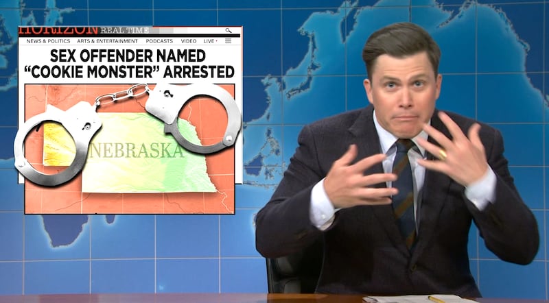 Saturday Night Live, Colin Jost on the Cookie Monster