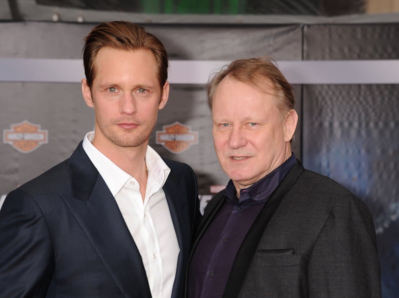 Alexander and Stellan Skarsgård in 2012