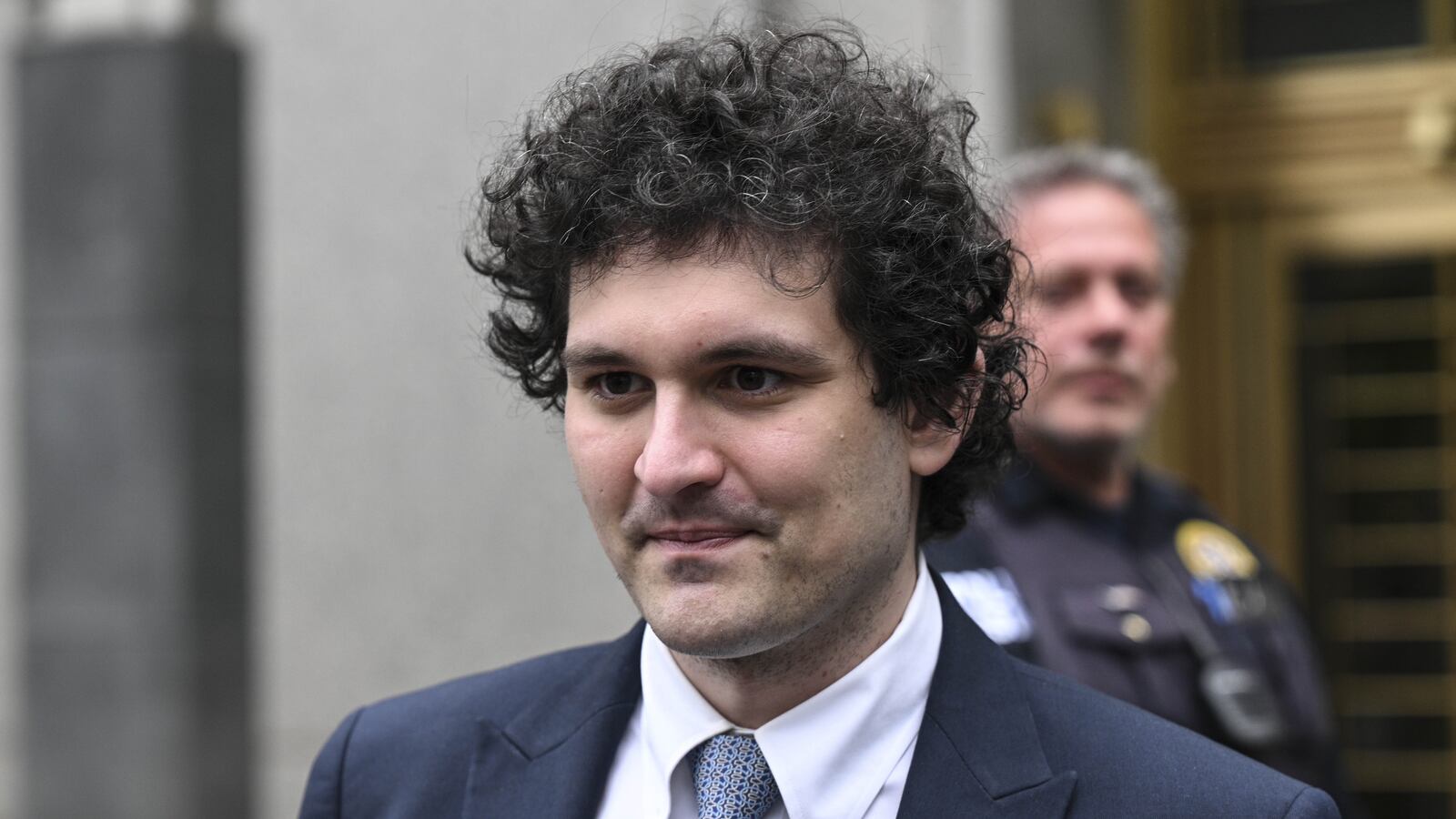 FTX Founder Sam Bankman-Fried leaves from Manhattan Federal Court after court appearance in New York, United States on June 15, 2023.