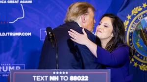 Congresswoman Elise Stefanik of New York endorses Former President Donald J. Trump, 45th President of the United States of America, delivers remarks at the Grappone Center in Concord, NH on January 19, 2024.