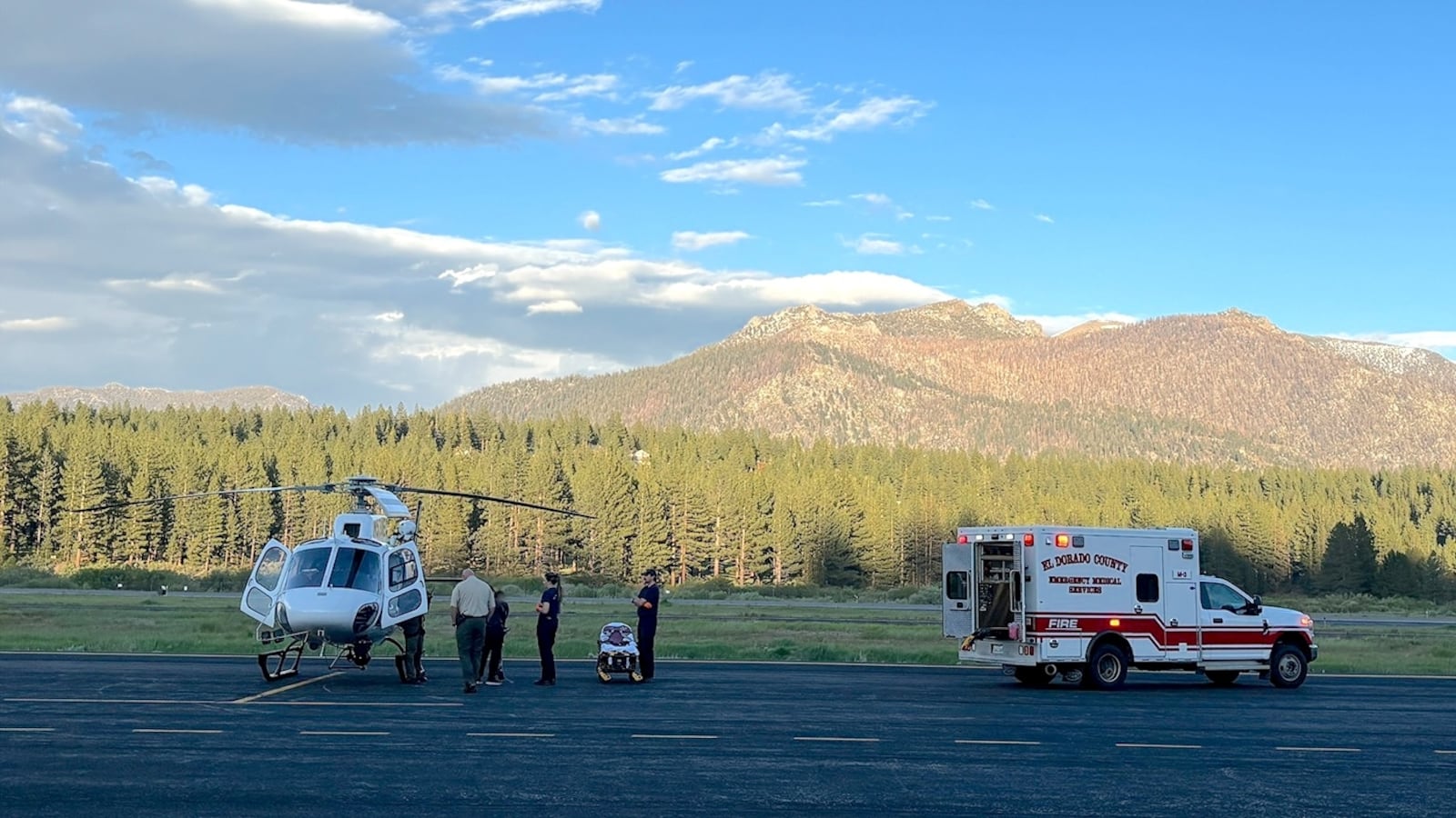 Helicopter shot