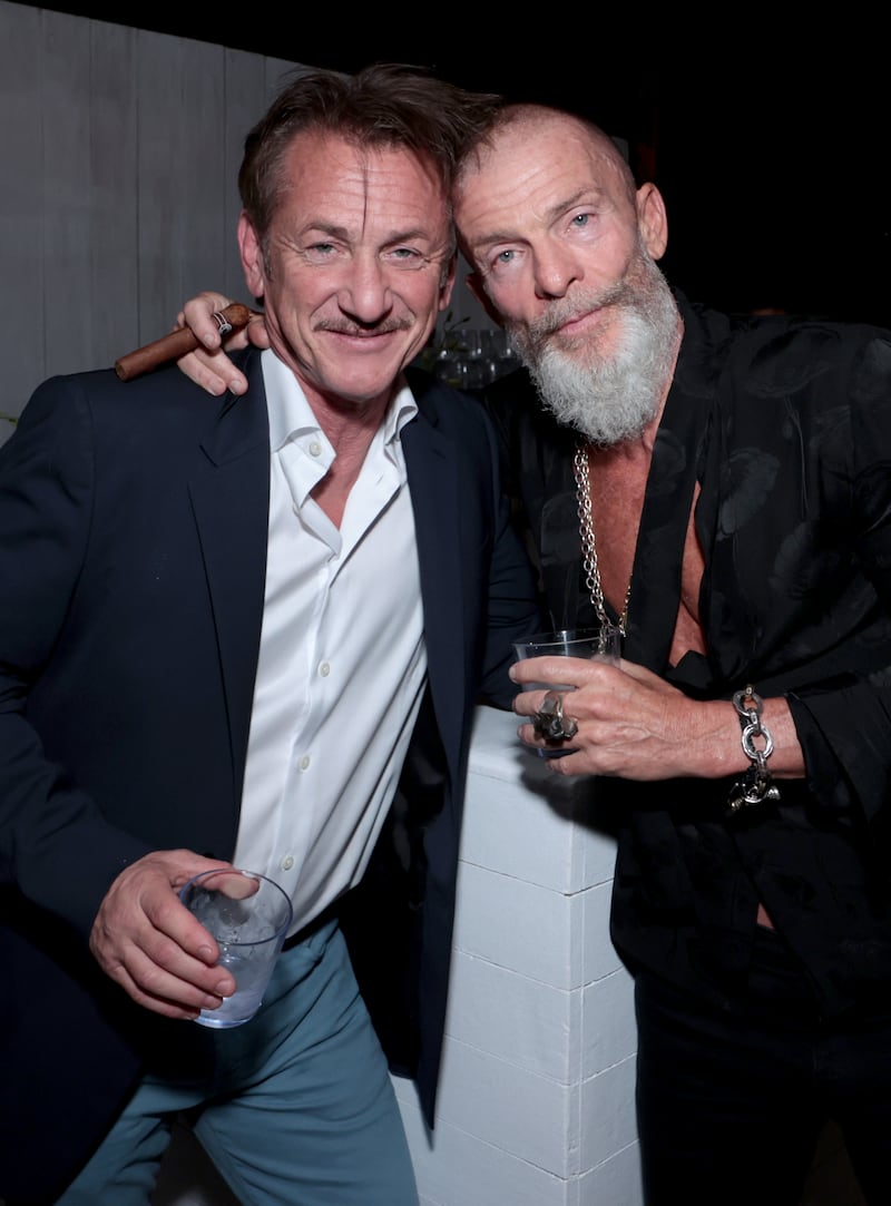 MIAMI BEACH, FLORIDA - DECEMBER 01: Host and CORE co-founder Sean Penn and Aviv 'Vivi' Nevo attend CORE Miami: a special evening to benefit CORE's Crisis Response Programs in Latin America, Haiti, and Brazil at Soho Beach House on December 01, 2021 in Miami Beach, Florida.