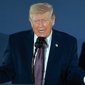 WASHINGTON, DC - MARCH 25: U.S. President Donald Trump attends the National Republican Congressional Committee's annual fundraising dinner at Union Station on March 25, 2026 in Washington, DC. President Trump was this year's keynote speaker at the dinner. (Photo by Chip Somodevilla/Getty Images)