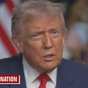 President Donald Trump on CBS News' '60 Minutes'