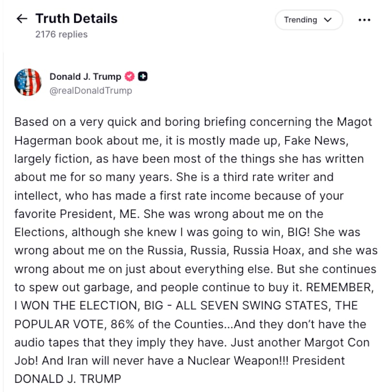 @realDonaldTrump/ TruthSocial