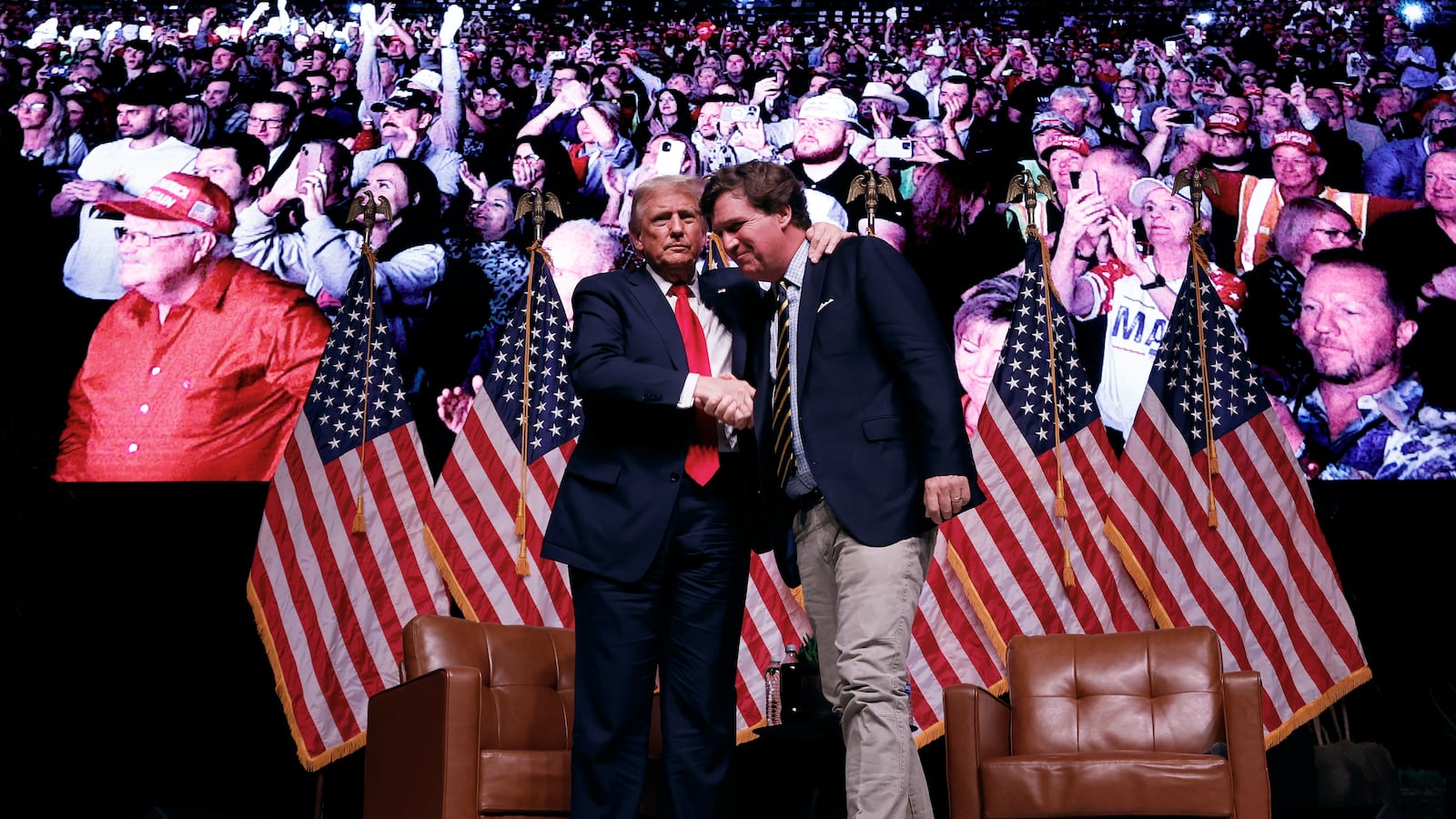 Donald Trump and Tucker Carlson
